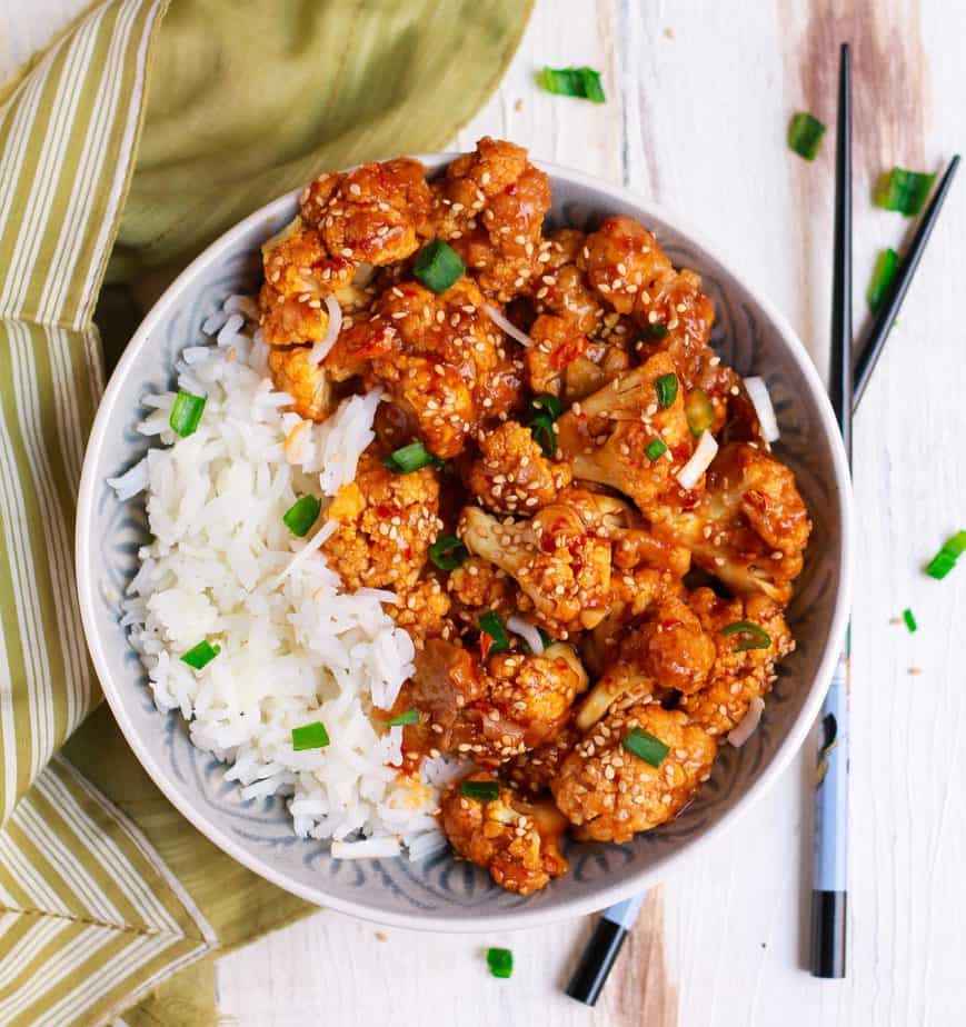 Sticky Sesame Cauliflower 