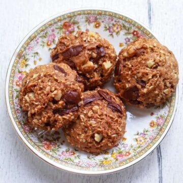 Sourdough Oatmeal Walnut Cookies | Easy vegan recipe