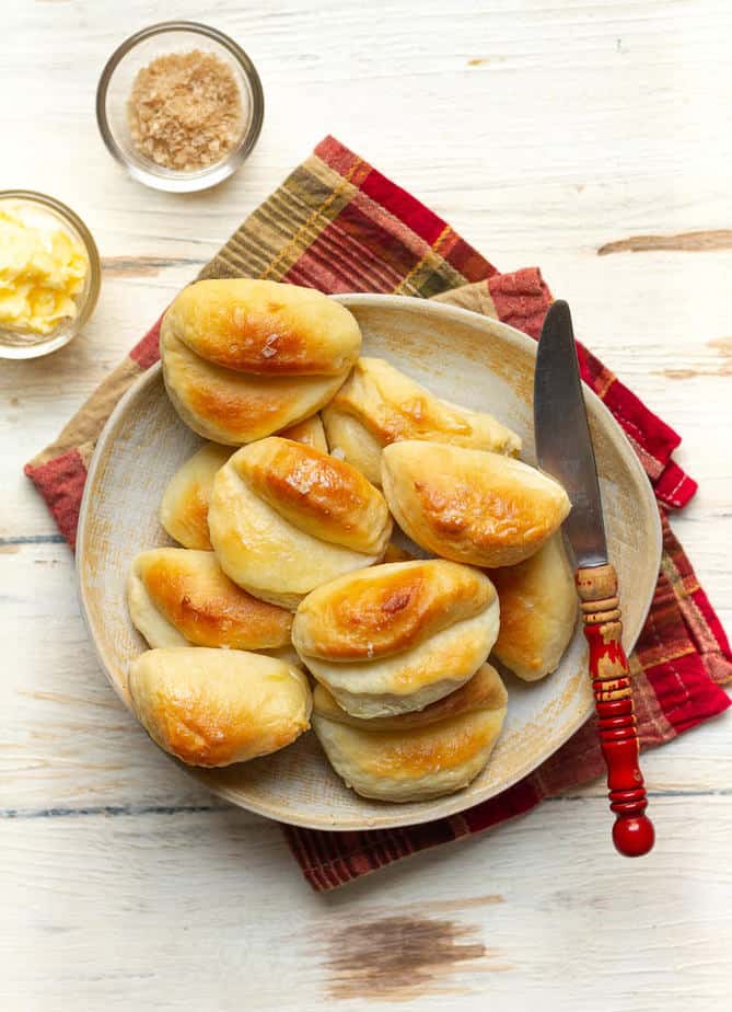 Parker House Rolls | Soft and fluffy Parker House Rolls