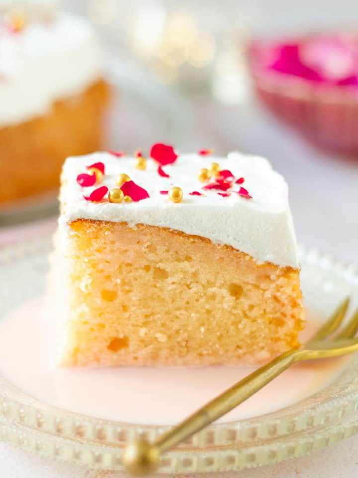 Rose Tres Leches (aka Rose Milk Cake) Recipe