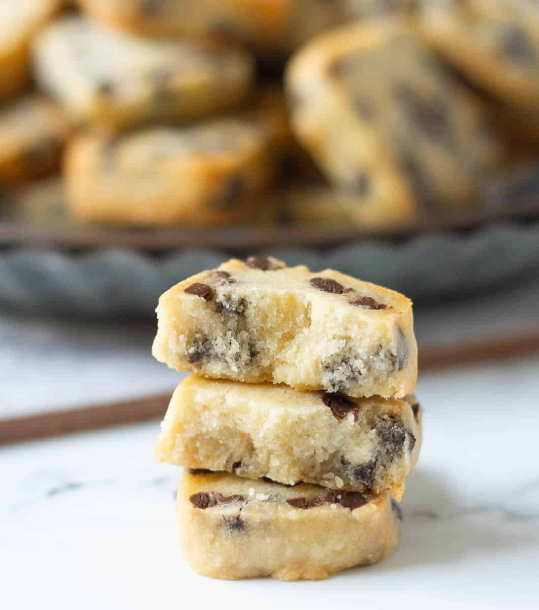 Chocolate Chip Shortbread Cookies 